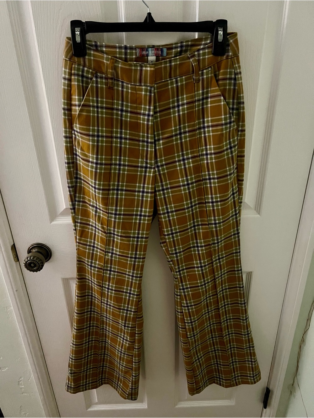 Urban Outfitters Mustard Yellow Plaid Pants Size 4
